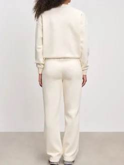 Womens Neoprene Sweatshirt - Ecru