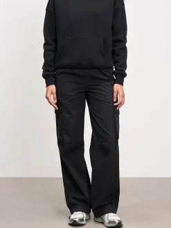 Womens Parachute Cargo Pant - Black