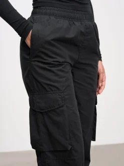 Womens Parachute Cargo Pant - Black