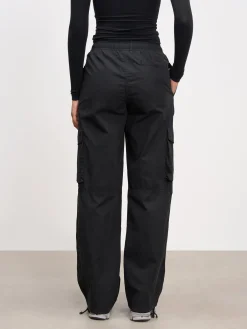 Womens Parachute Cargo Pant - Black