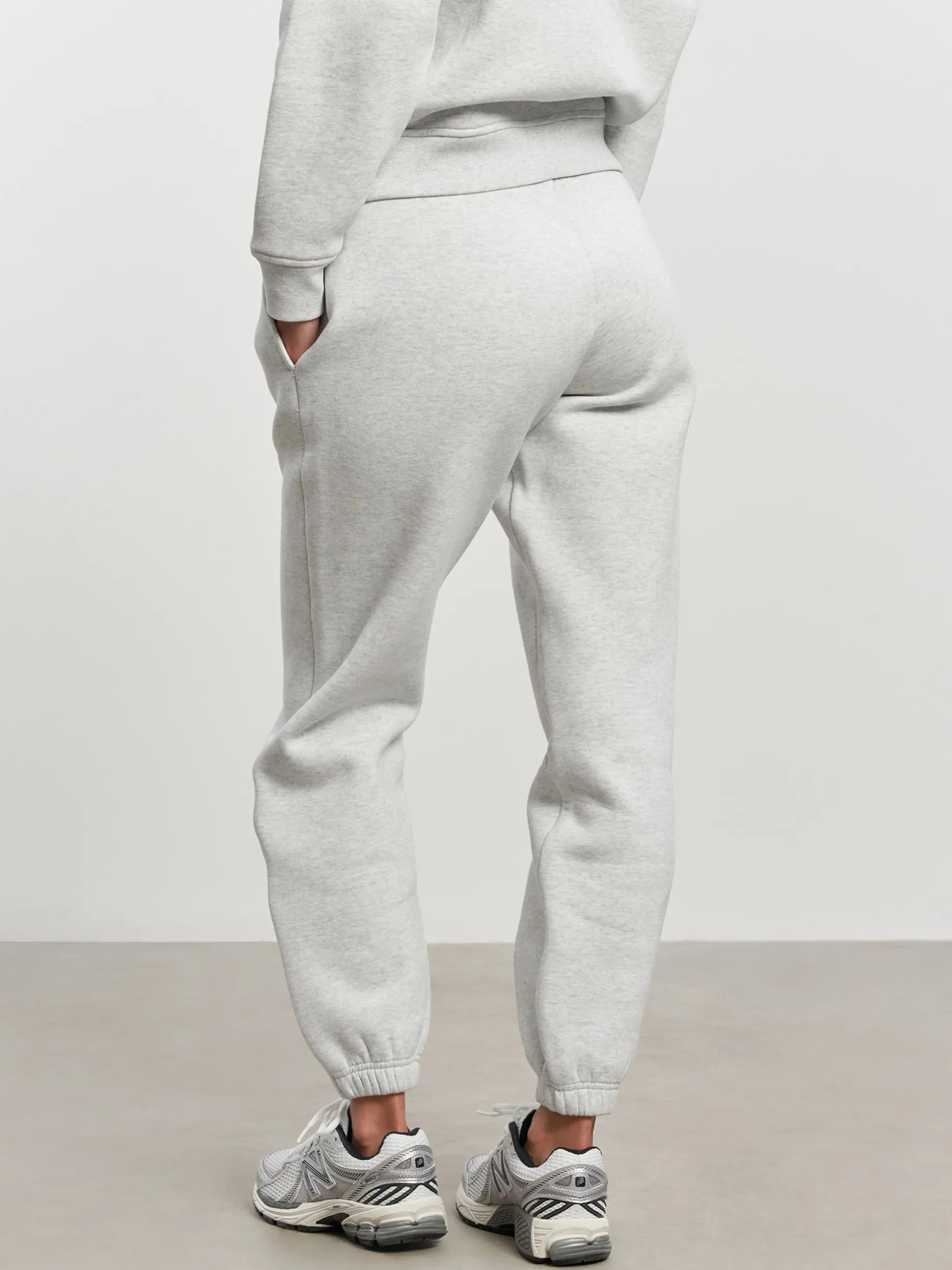 Womens Relaxed Cuffed Jogger - Marl Grey