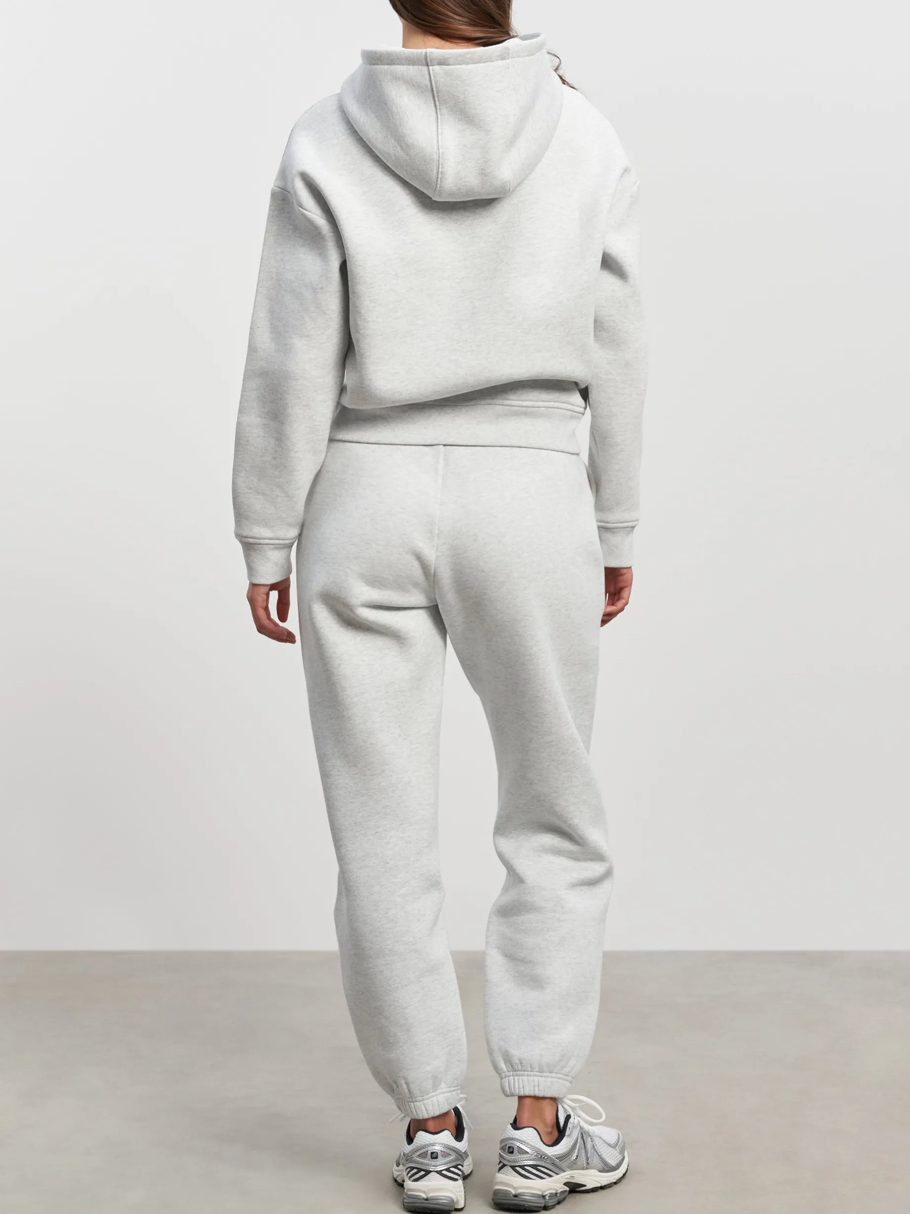 Womens Relaxed Cuffed Jogger - Marl Grey