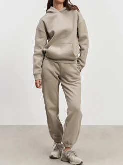 Womens Relaxed Cuffed Jogger - Stone