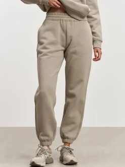 Womens Relaxed Cuffed Jogger - Stone