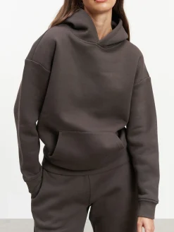 Womens Relaxed Hoodie - Brown