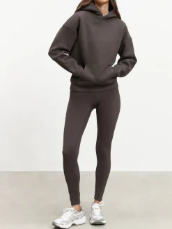 Womens Relaxed Hoodie - Brown