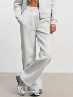 Womens Relaxed Straight Leg Jogger - Marl Grey