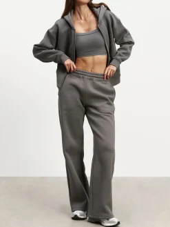 Womens Relaxed Straight Leg Jogger - Grey