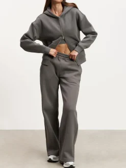 Womens Relaxed Straight Leg Jogger - Grey