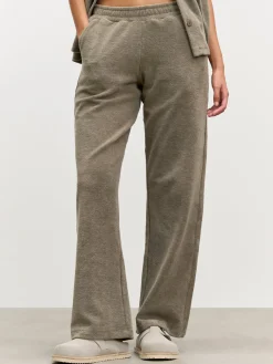 Womens Towelling Trouser - Taupe